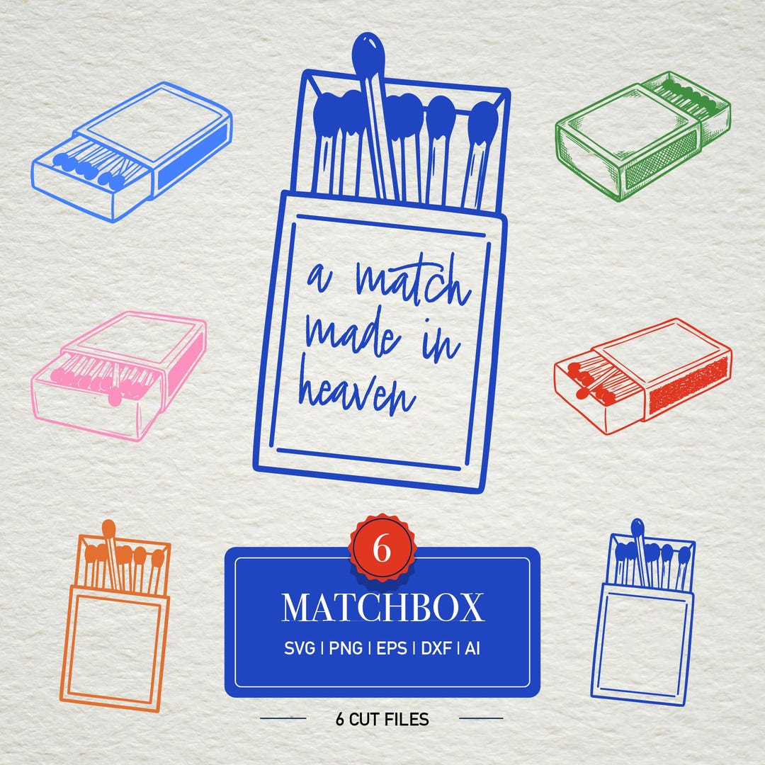 Svg File Matching Matchbox SVG Bundle,