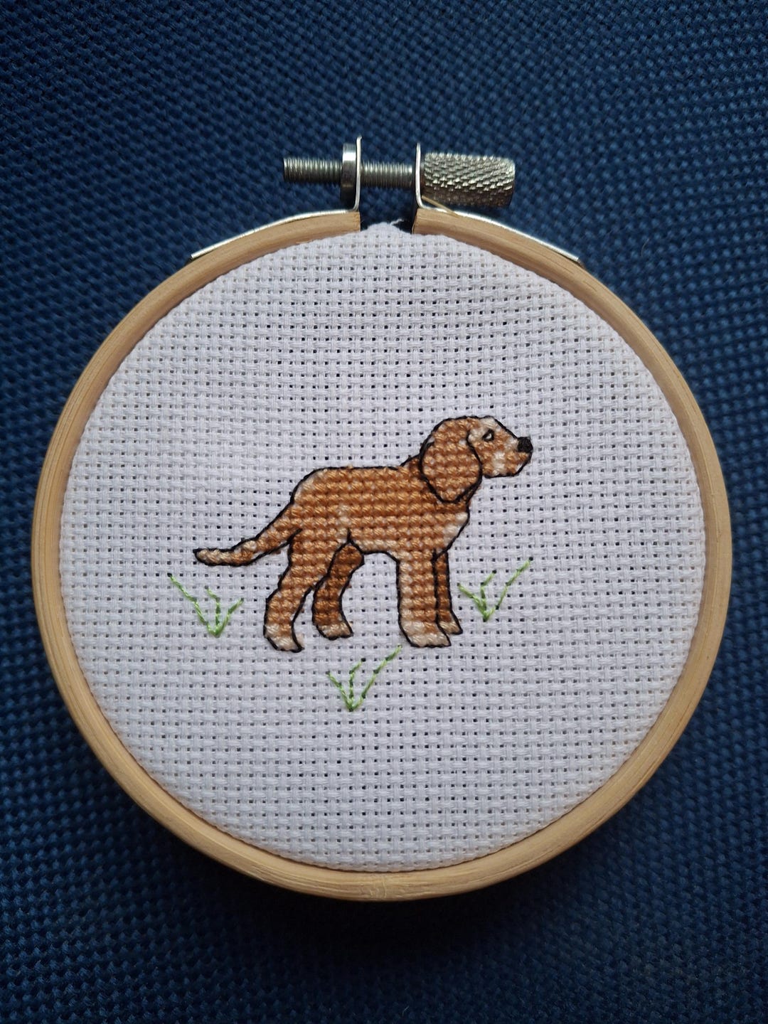 Cockapoo Mini Cross Stitch Pattern Dog Cute Easy Spaniel Poodle Card ...