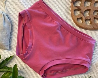 Undies mid rise peony pink cotton spandex