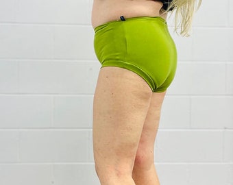 Undies High Waisted olive green cotton spandex