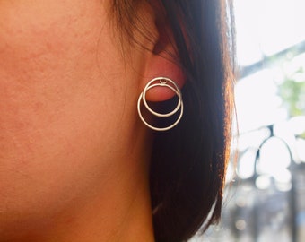 Orecchini Cerchio 20 Mm In Argento 925 - Foto 3