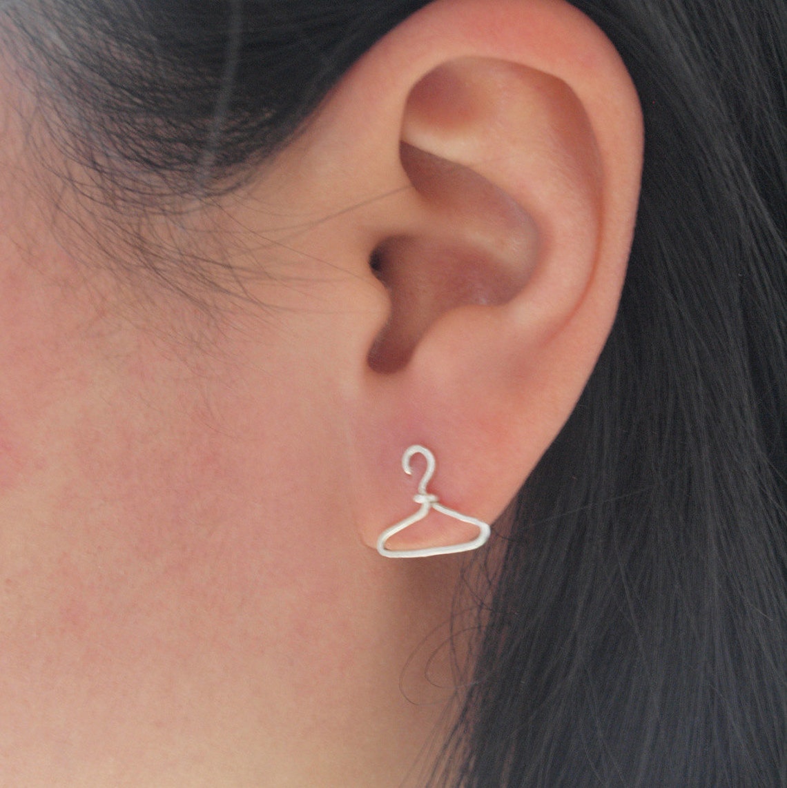 Miniature Hangers Earrings Clothes Hanger Earrings Hand Etsy