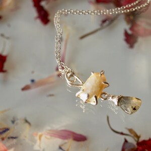 Pearl and Labradorite Pendant, Sterling Silver, Baroque pearl prong setting fresh water wirewrapped