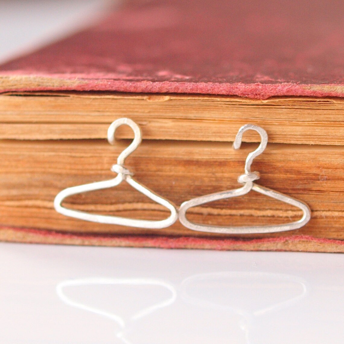 Miniature Hangers Earrings Clothes Hanger Earrings Hand Etsy