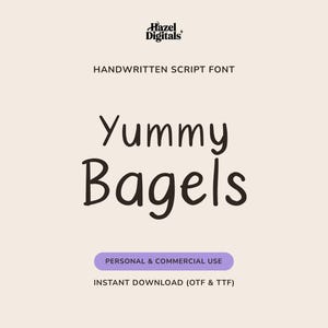 Handgeschreven lettertype voor Canva GoodNotes, casual scriptlettertype OTF TTF, digitale download voor logoplanner Journal Branding commercieel gebruik