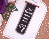 Funny &#39;Dad Fell Asleep Here&#39; Magnetic Bookmark, Father&#39;s Day Gift