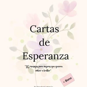 Más de 10 cartas de sanación para mujeres: mensajes imprimibles de ánimo y amor propio | Descarga digital en PDF