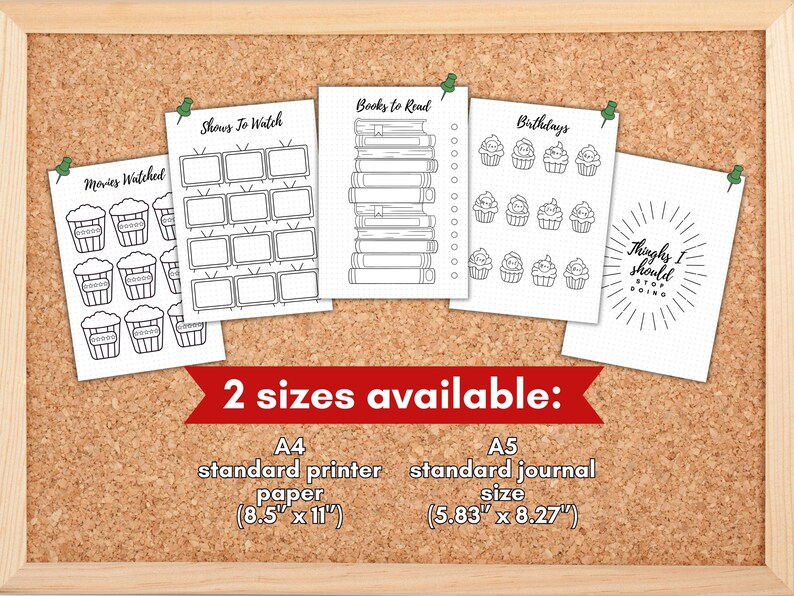 2025 Bullet Journal Bundlepremade Bullet Journal Pagesrefillable