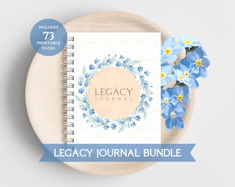 Legacy Journal: Family Memory Book with Guided Prompts (Printable)