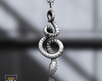 Sterlingzilveren slangenketting: 925 kt slangendierensieraden