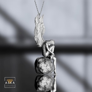 Fallen Angel Pendant Necklace