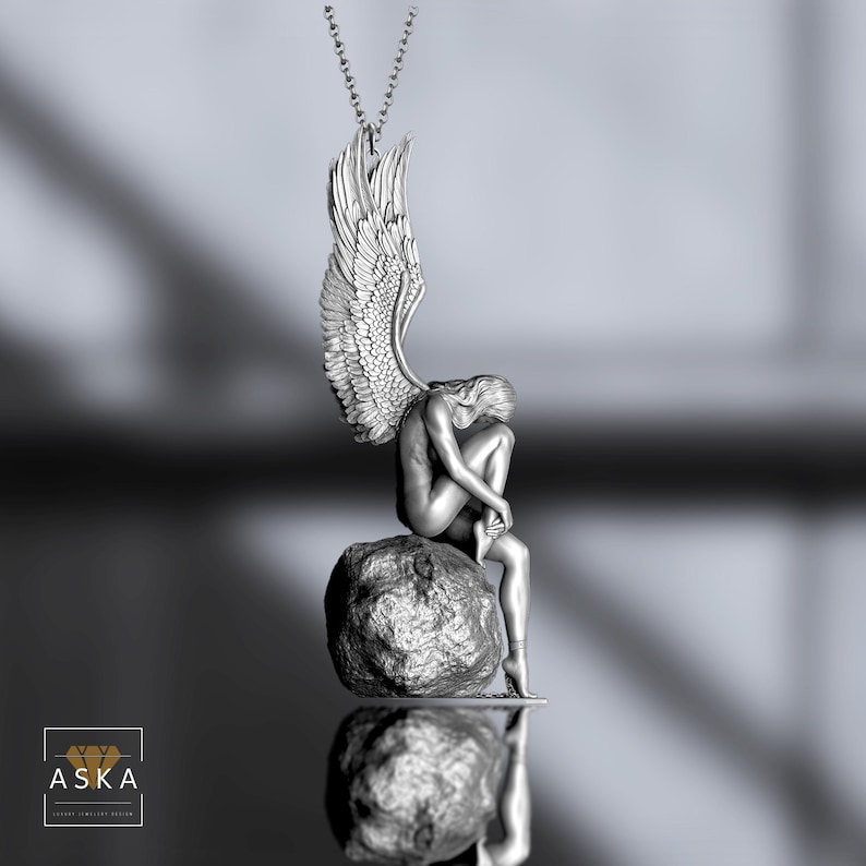 Fallen Angel Pendant Necklace