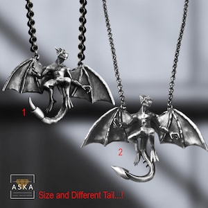 Devil 925 Sterling Silver Baphomet Satan Necklace – Handmade Occult Pendant – Gothic Lucifer Jewelry Gift for Him