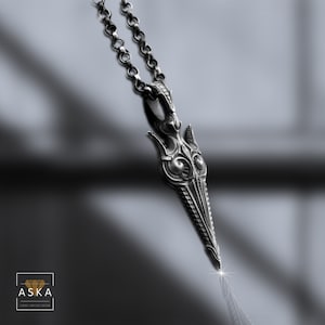 Viking Odin Gungnir Spear Necklace – 925 Sterling Silver Norse Mythology Pendant, Handmade Nordic Warrior Jewelry