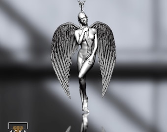 Schutzengel - Symbol des Schutzes und der Hoffnung - Halskette mit Anhänger