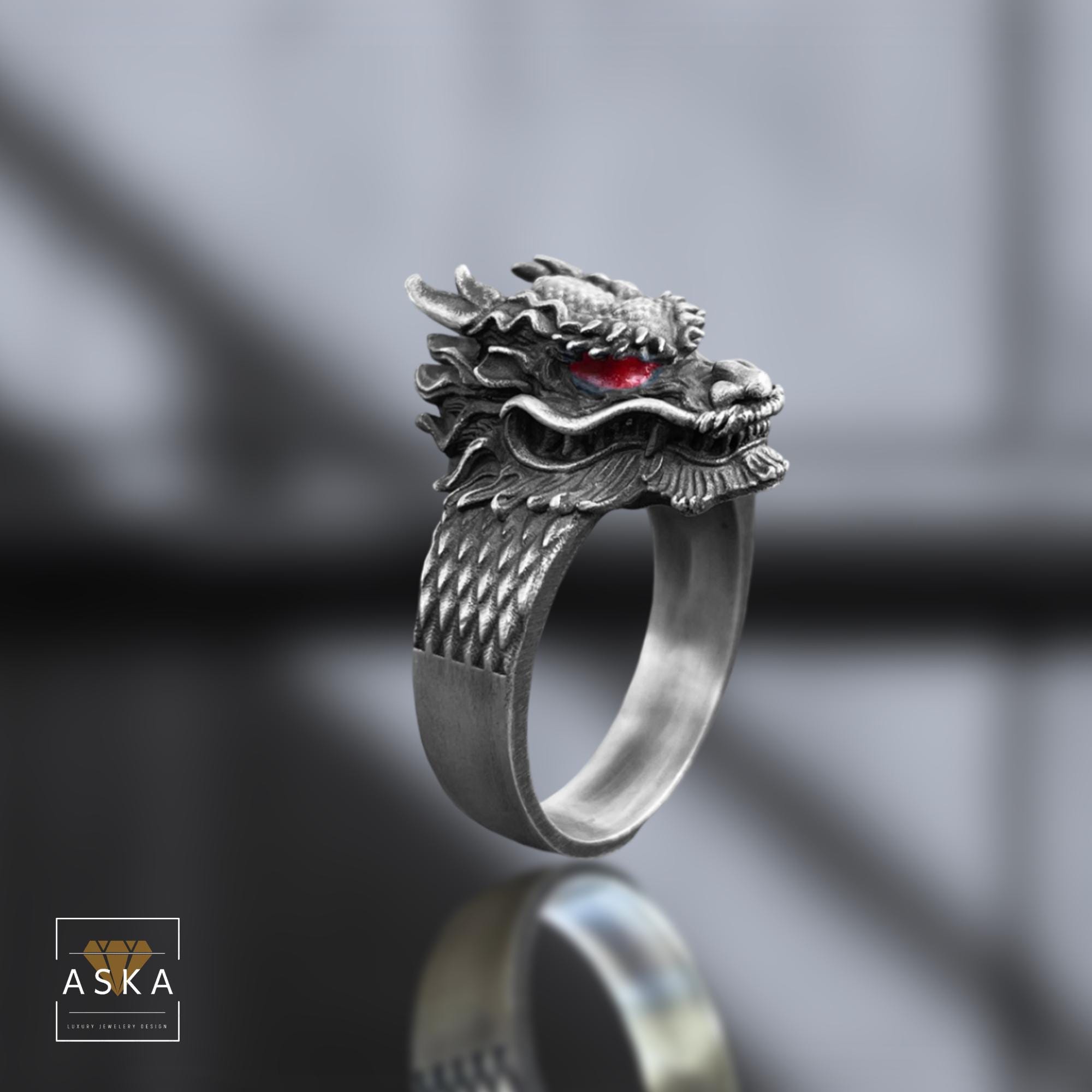 anello serpente occhi di rubino-Montevago Luxury Bari