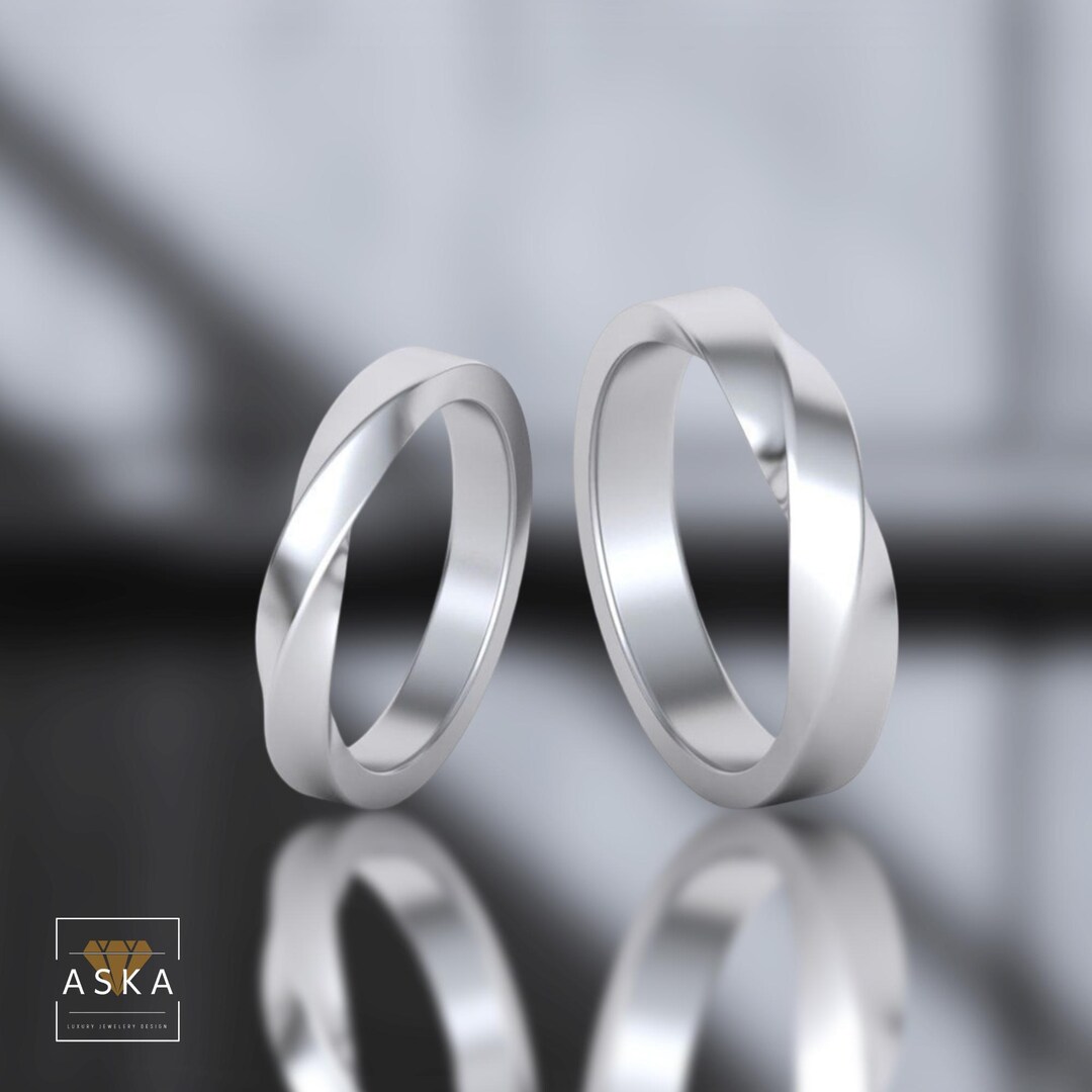 Sterling Silver Möbius Ring: Handmade Unisex Infinity Band - Etsy