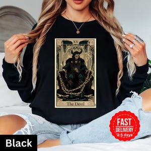 Maglietta e maglietta a maniche lunghe con la carta dei tarocchi di Loki The Devil, maglietta Thor Ragnarok Marvel, maglietta supereroe Marvel, maglietta unisex per adulti, numero 15