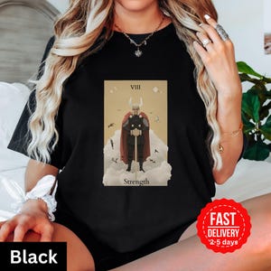 Maglietta con la carta dei tarocchi di Thor The Strength, maglietta Marvel Comfort Colors, maglietta unisex Thor Ragnarok, maglietta con grafica da supereroe per adulti, numero dei tarocchi 8