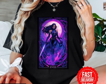 Psylocke Tarot Card Shirt: X-Men Comfort Colors Unisex Tee