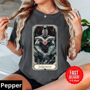 Ultron Judgement Tarot Karten Shirt, Marvel Avengers Superhero Comfort Color Shirt, Erwachsene Unisex Shirt, Tarot Karte Nummer 20, Tarot Shirt Geschenk
