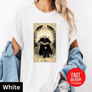 X-men Professor X Hierophant Tarot Karten Shirt, Marvel Superhero Comfort Colors Shirt, Erwachsene Unisex Shirt, Tarot Karte Nummer 5