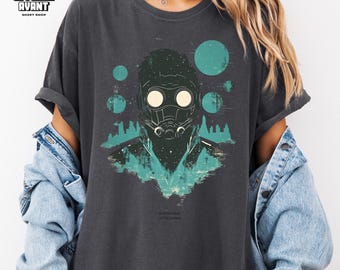 Komfort Farben Vintage Star Lord T-Shirt: Guardians of the Galaxy Retro Tee