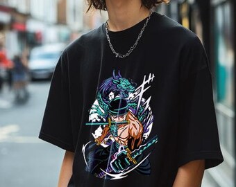 Anime T-Shirt, Tshirt, Anime Sweatshirt, Sweatshirt, Streetwear, Anime, Einteiler, Roronoa Zoro