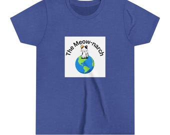 The Meownarch Funny Cat Tshirt- Kids