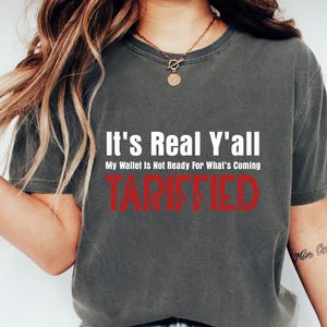 É verdade, pessoal, minha carteira não está preparada para o que está por vir. Camiseta com tarifas, camiseta anti-Trump, foda-se Trump, camiseta com tarifas, camiseta política.