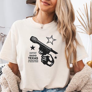 Comfort Colors® • KNTRY RADIO • Koszulka Texas Vintage Cowboy CT-Shirt, koszulka Western Y2k Baby, koszulka Western Bachelorette, koszula retro cowboy