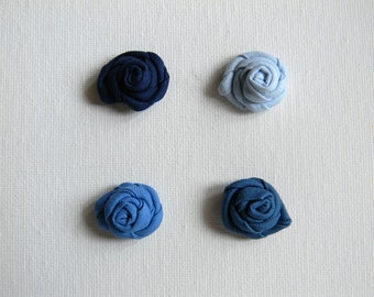 FN ~ Lapel Pin & Diamante Pin ~ Made To Order BABY BLUE Foam Rose Button Holes 