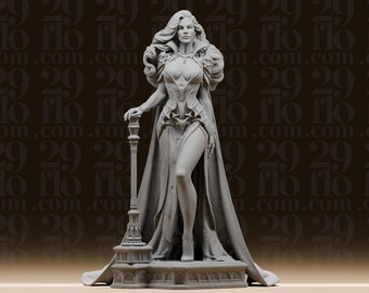 Estatua de Reina Vampiro Gótica - Miniatura de Noble No Muerta Femenina - Jefe de Juego de Rol de Mesa - Figura de Fantasía y Terror