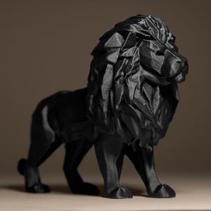 Geometrische LÖWE 3D Gedruckte Skulptur, Statue, Figur, Figurine Home Decoration