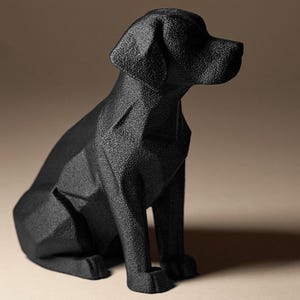 Geometric Labrador Dog Decorative 3D Printed Sculpture, Statue, Figure, Figurine Home Decoration