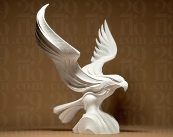 Eagle 3D Printed Geometric Figurine Statue Decoration Home Bird Hawk Falcon
