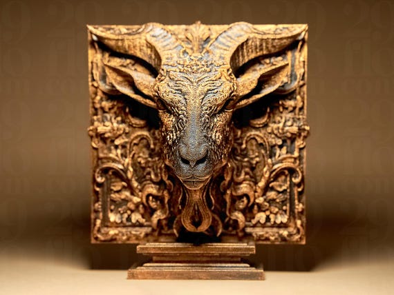 Goat - Chinese ZODIAC 3D Printed Sculpture, Statue, Figure, Figurine Home Decoration (hand painted) by 29floDesign