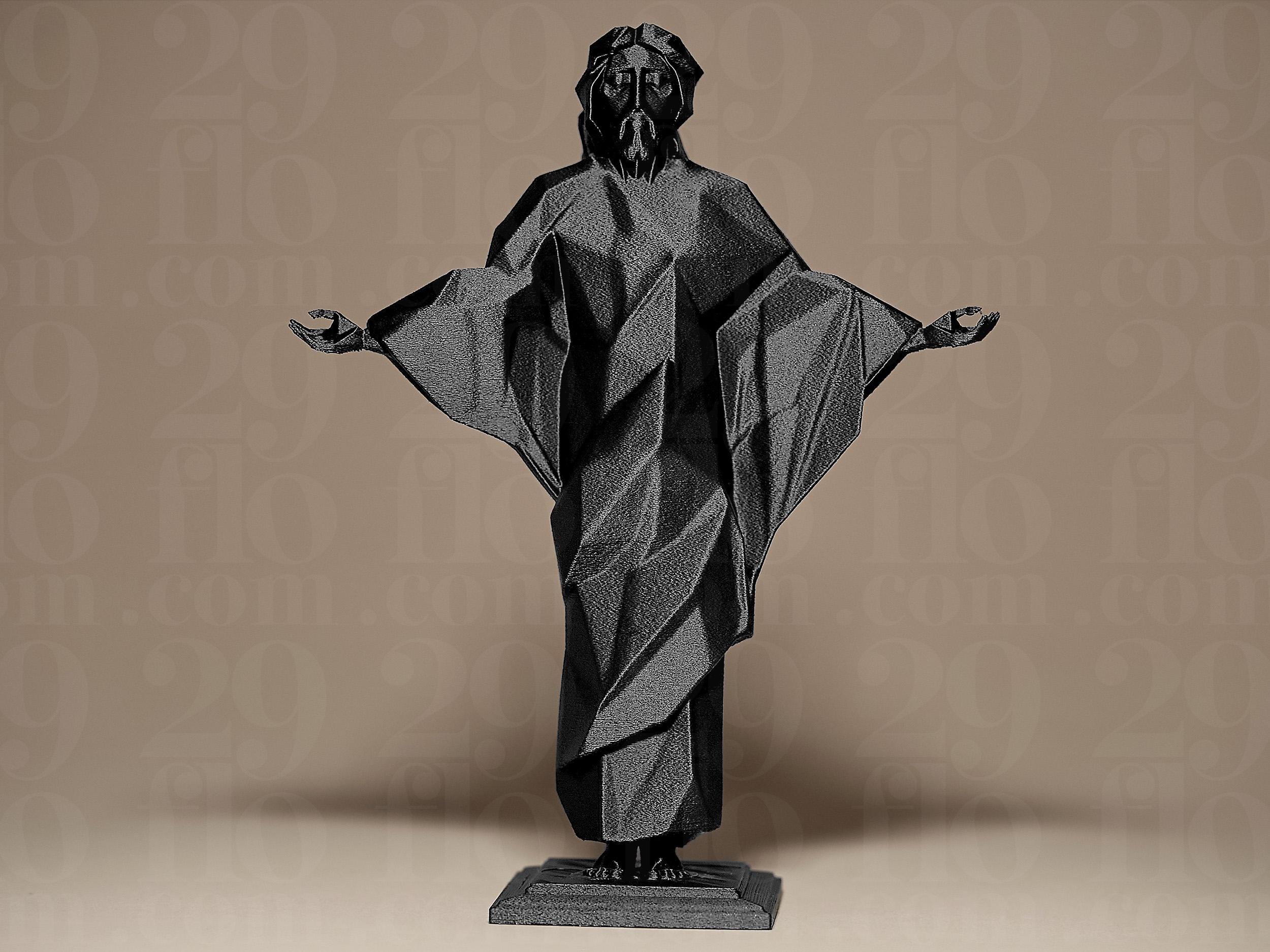 Geometric Jesus 3D Printed Sculpture, Statue, Figure, Figurine Home ...