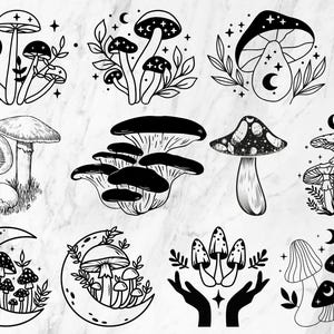 Mushroom SVG ,Mystical Mushroom svg Bundle ,Magic mushroom svg,Boho Mushroom svg, Mushroom png, floral mushroom svg, Mushroom Clipart