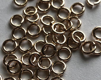 14k gold filled borgringetjes, 4 mm, 20 gauge