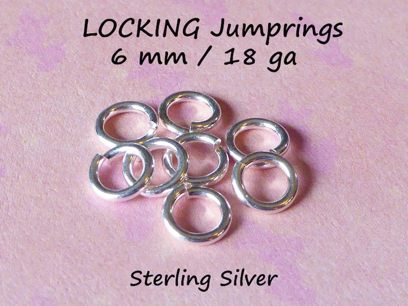 LOCKING Jump Rings Locking Jumprings Jumplocks Bulk 6 Mm 18 Etsy