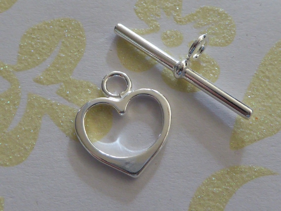 Heart toggle clasp deals