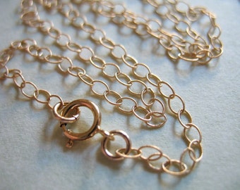 Gold Filled FINISHED Necklace Chain, Textured, 2.3 mm Oval Cable Jewelry Chain Wholesale done solo gf2
