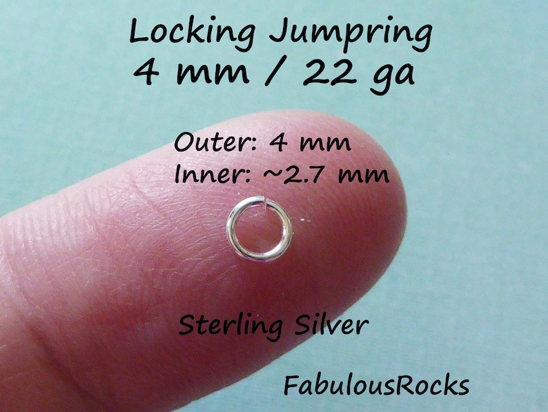 Locking JUMP RINGS Open Jump Locks Locking Jumprings Jumplocks Etsy