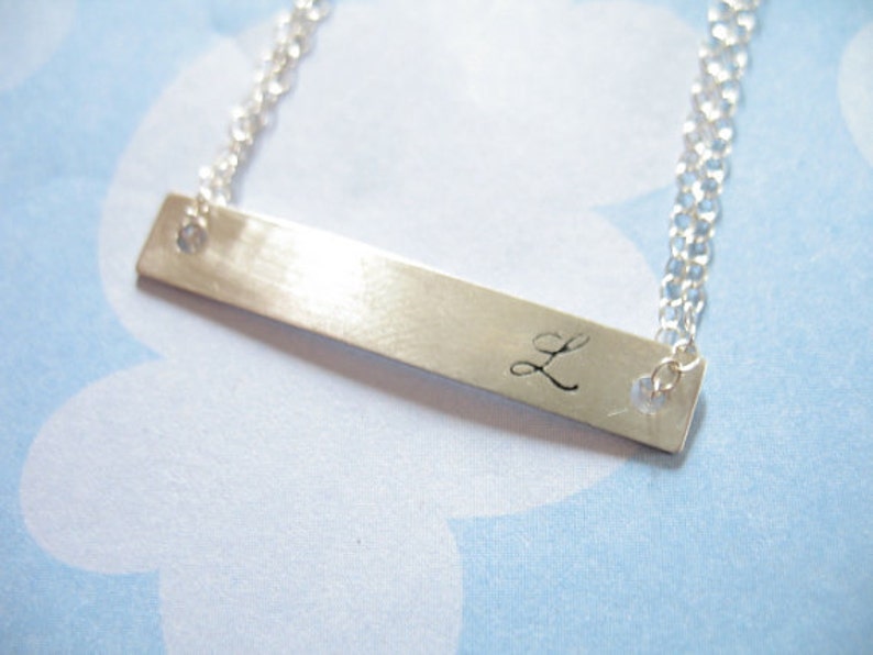 wholesale modern geometric barblank 2h 30.5x5 mm Bar Blank Pendant Charm Sterling Silver or 14kt Gold Fill