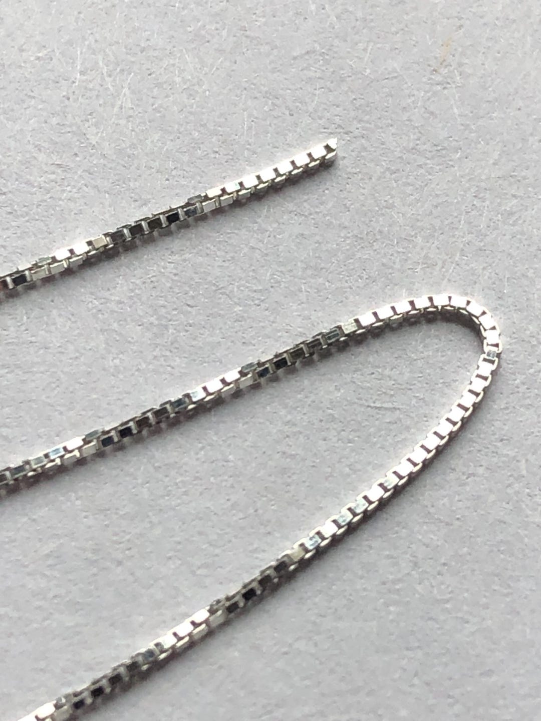 Sterling Silver Box Chain Necklace: .65mm Wholesale Jewelry Supply - Etsy