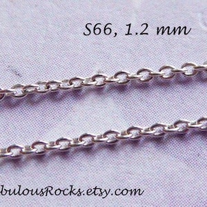 1-100 feet / 1.2 mm Round Cable Chain Sterling Silver Necklace Jewelry Chain Wholesale Jewelry Supplies / hp solo llc ib ss s66 tpc