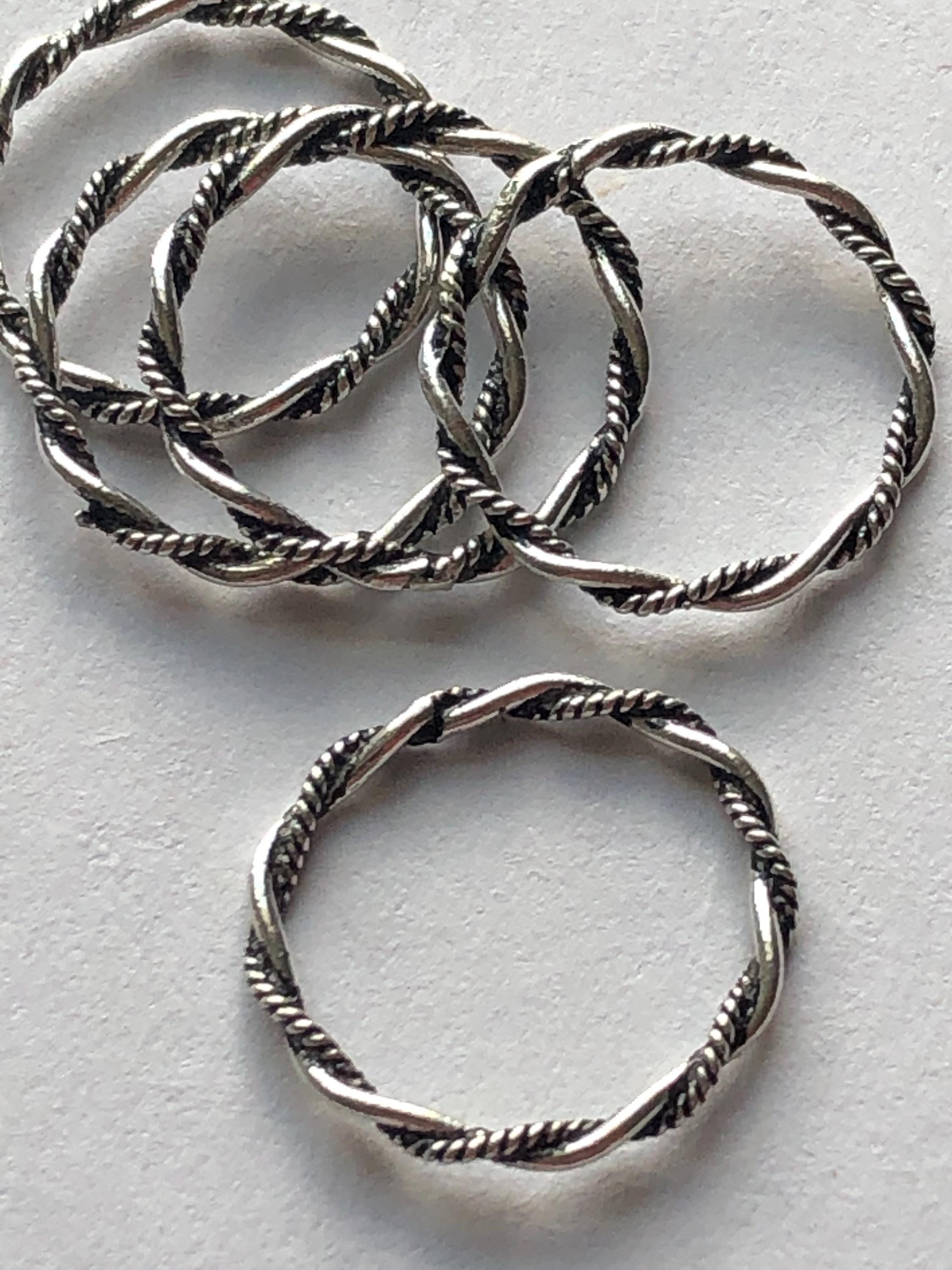 Thick Twisted Circle Link, Heavy Jump Ring, 15mm, 15 Gauge - Etsy