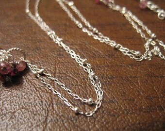 Sterling Silver Chain, by foot, 1 mm Satellite Chain, 10-35% Less Bulk Chain, Wholesale Chain, delicate dainty tiny ss.S17 hp