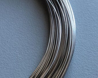 Alambre de plata de ley calibre 24, redondo, blando o semiduro.